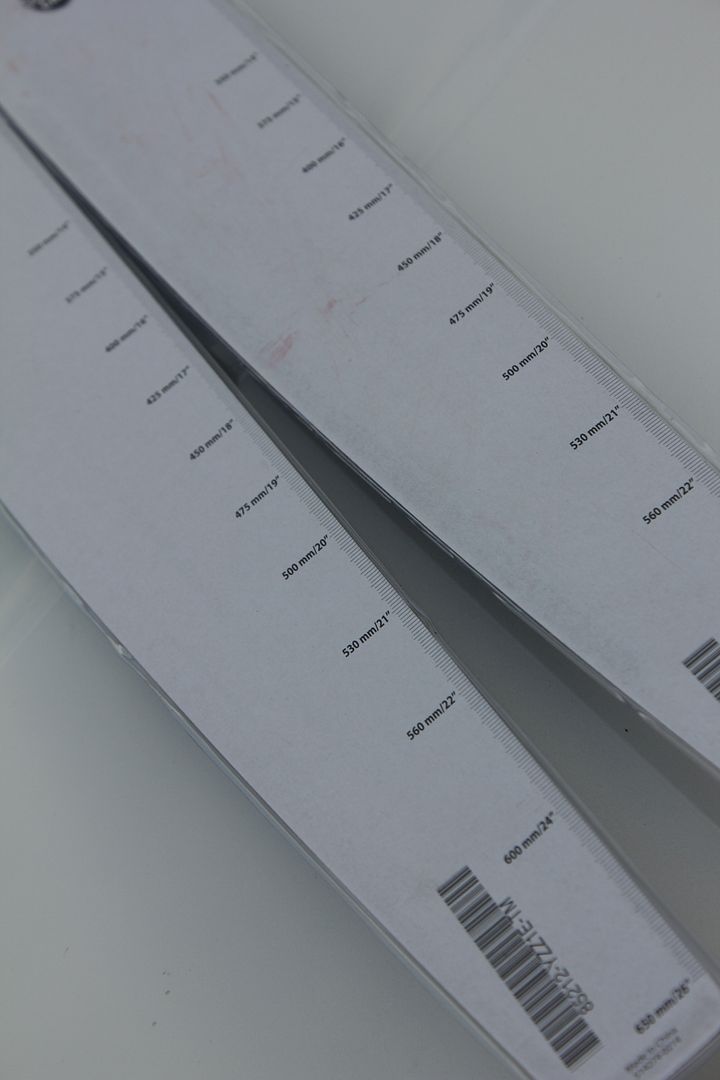 Toyota Wiper Blade Size Chart